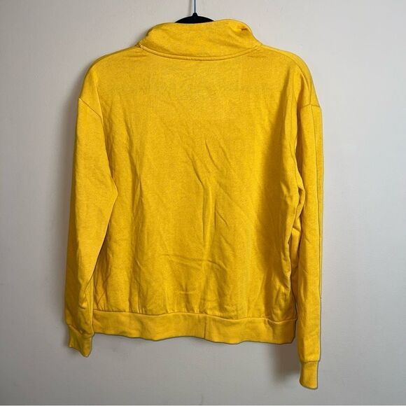 The Rolling Stones Mustard 1/4 Zip Collared‎ Streetwear Sweatshirt Size Medium - Picture 5 of 5